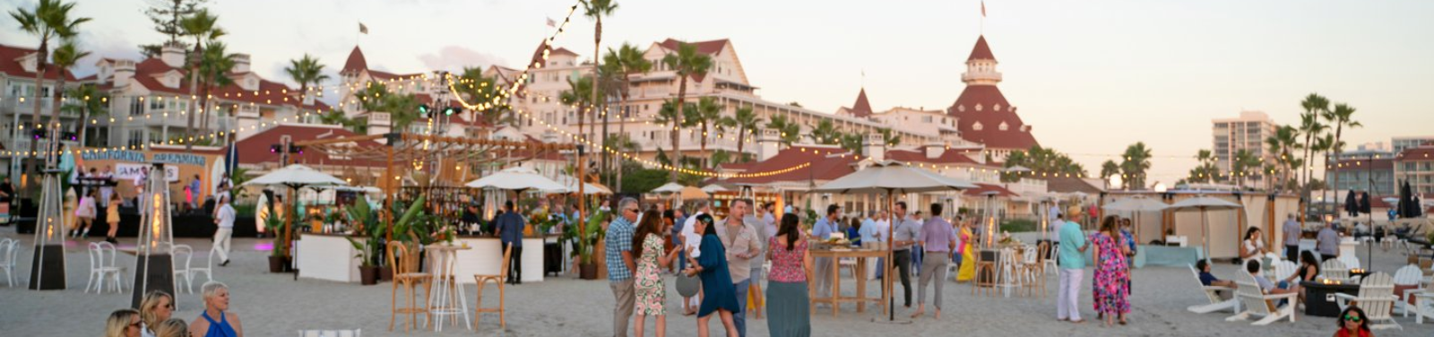 Hotel del Coronado Beach Reception