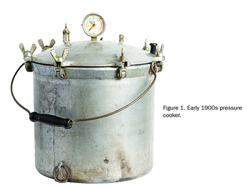 Figure 1. Early 1900s pressure cooker.