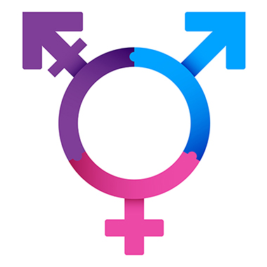 Transgender symbol combining gender symbols